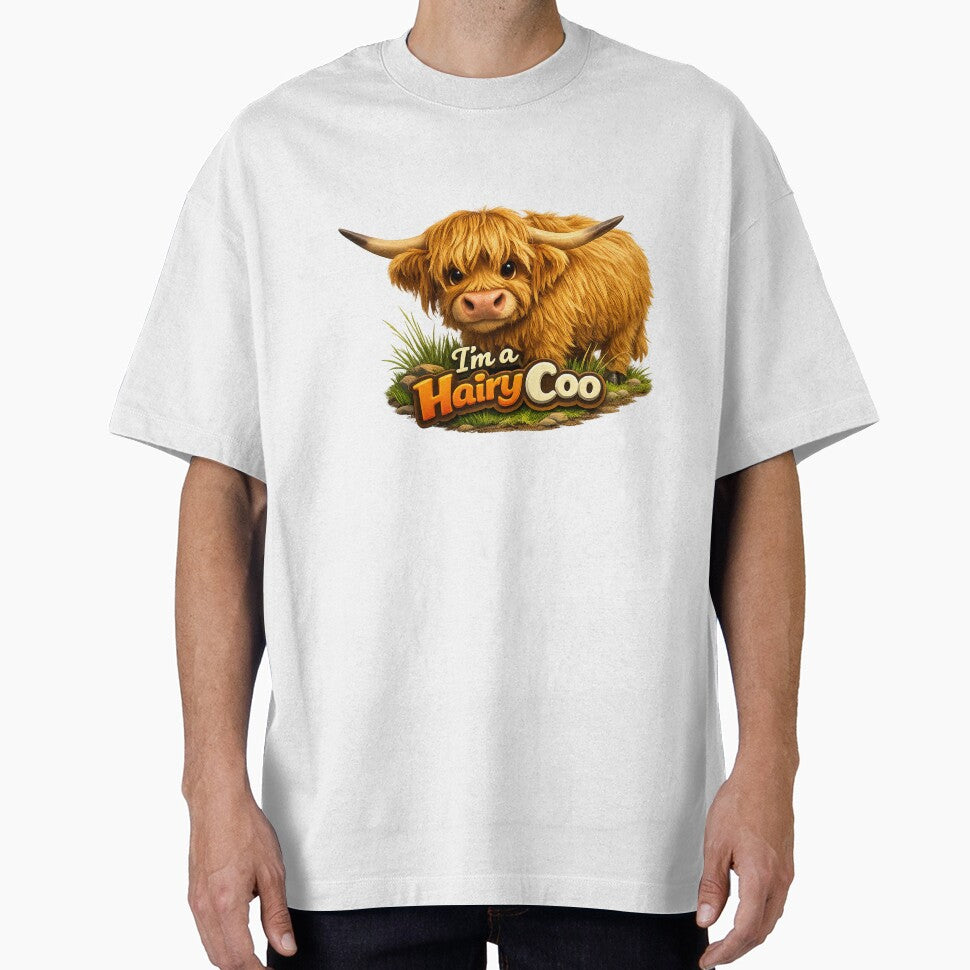 Im a Hairy Coo by hawkie - Adult & Kids T-Shirts, Sweatshirts & Hoodies apparel design preview 1