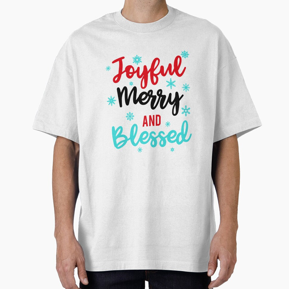 Joyful Merry and Blessed Christmas by AllStarMerch - Adult & Kids T-Shirts, Sweatshirts & Hoodies apparel design preview 1