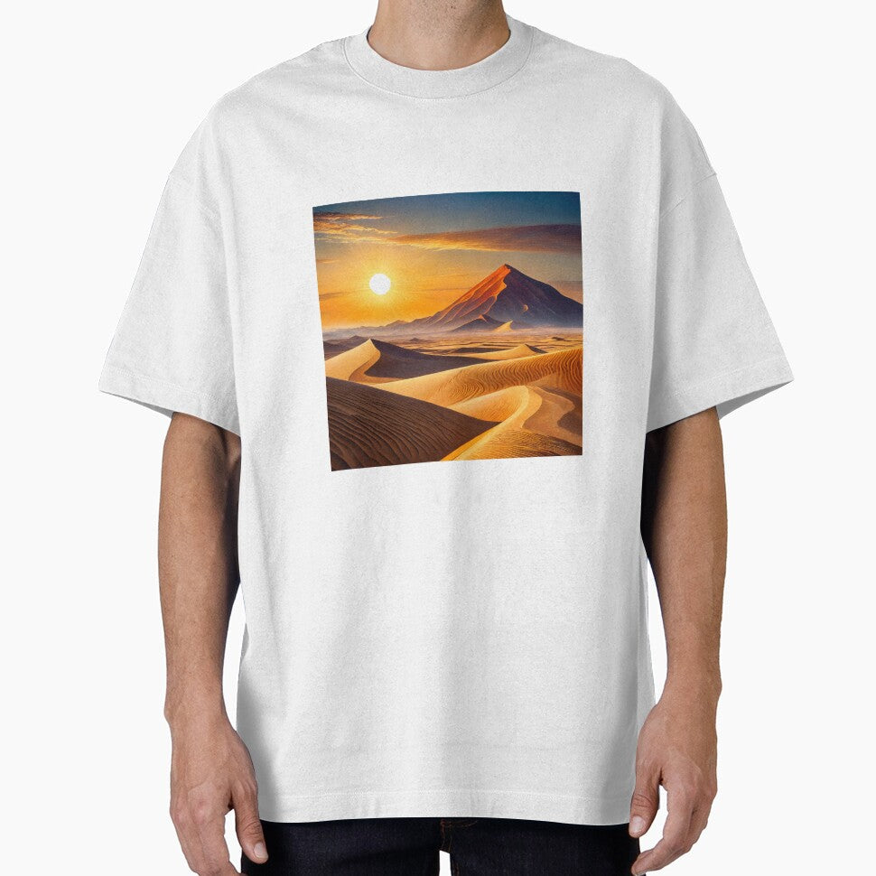 Desert Dreams: Sand Dune Sunset by HeyYau - Adult & Kids T-Shirts, Sweatshirts & Hoodies apparel design preview 1