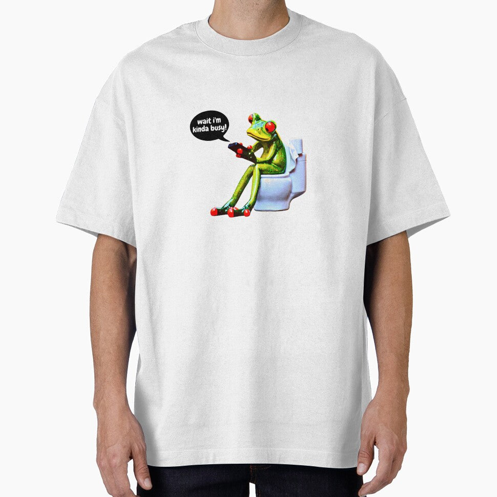 Wait i'm kinda busy by HANPENTIP - Adult & Kids T-Shirts, Sweatshirts & Hoodies apparel design preview 1