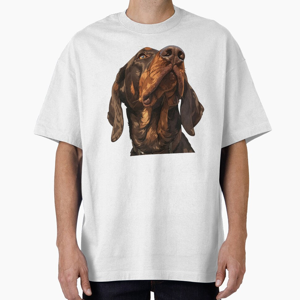 Bavarian Mountain Scent Hound Portrait by SMARTKIT - Adult & Kids T-Shirts, Sweatshirts & Hoodies apparel design preview 1