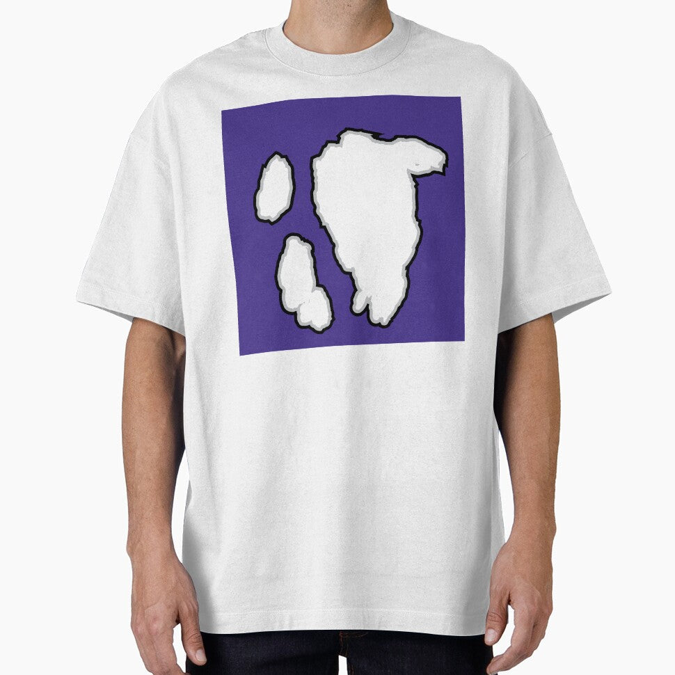 Big White Cow Pattern Purple Cowhide by - Adult & Kids T-Shirts, Sweatshirts & Hoodies apparel design preview 1
