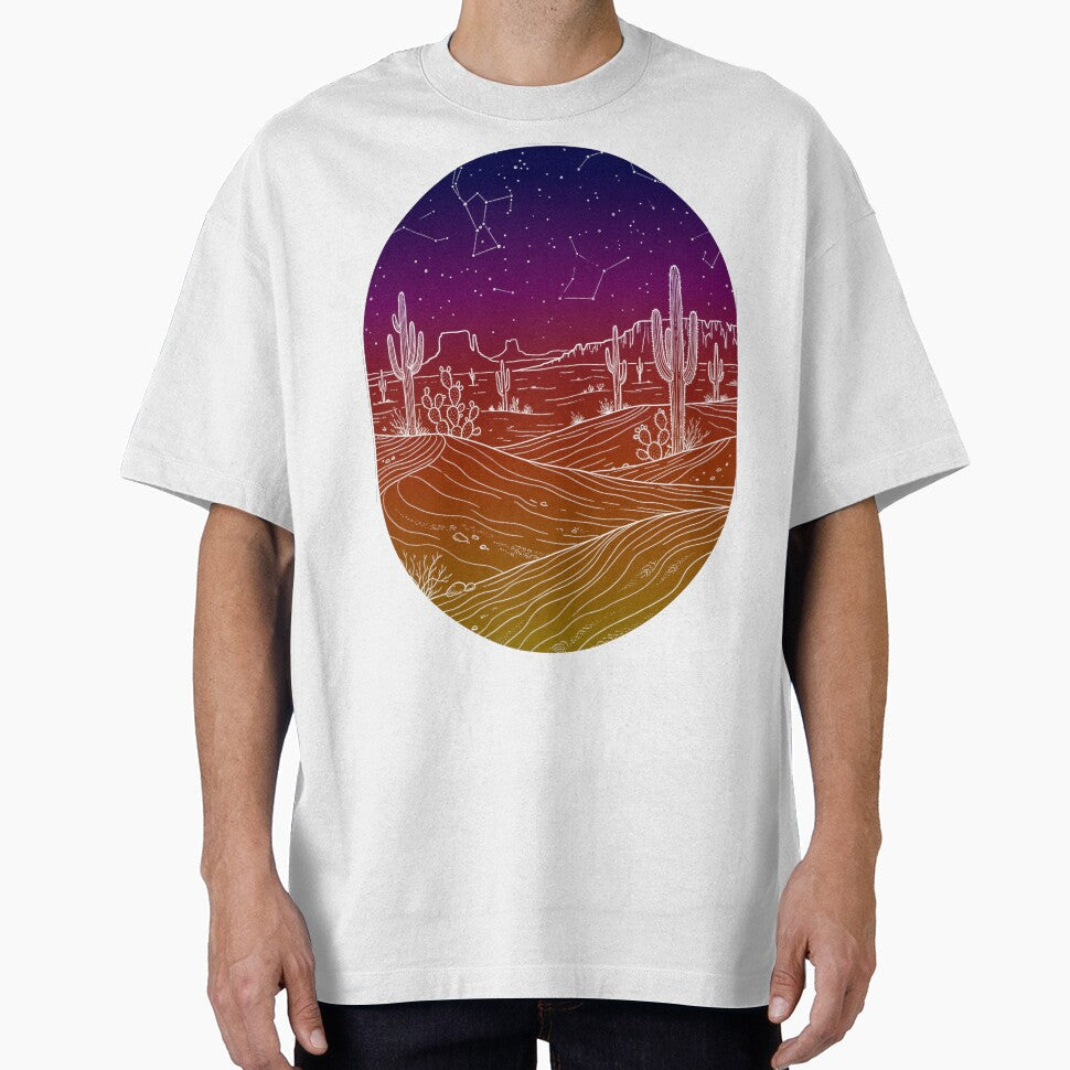 Desert Stargazer Celestial Saguaro Constellation - Adult & Kids T-Shirts, Sweatshirts & Hoodies apparel design preview 1