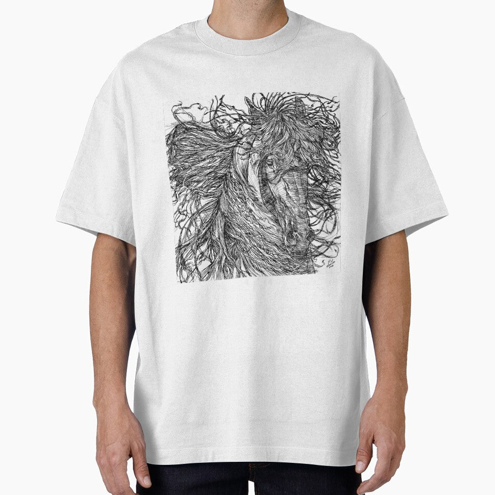 INK HORSES .3 by lautir - Adult & Kids T-Shirts, Sweatshirts & Hoodies apparel design preview 1