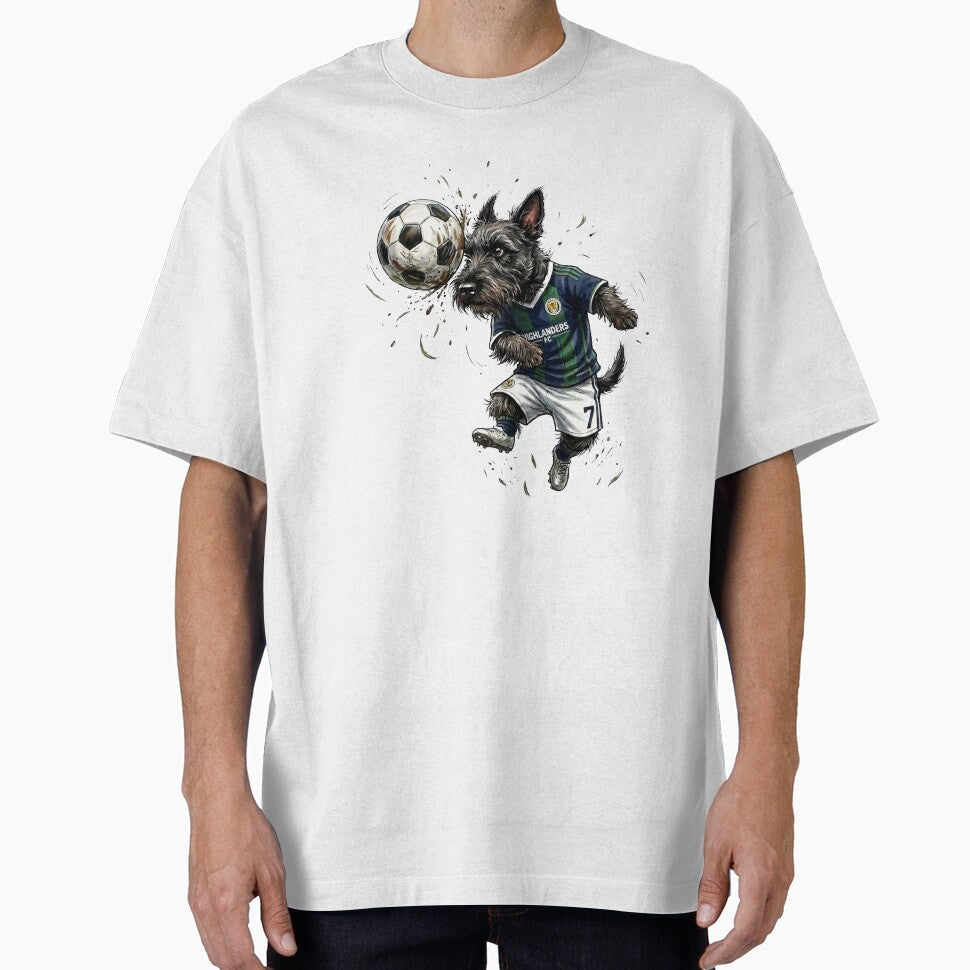 Soccer Scottie Head Butt by LightPaintress - Adult & Kids T-Shirts, Sweatshirts & Hoodies apparel design preview 1