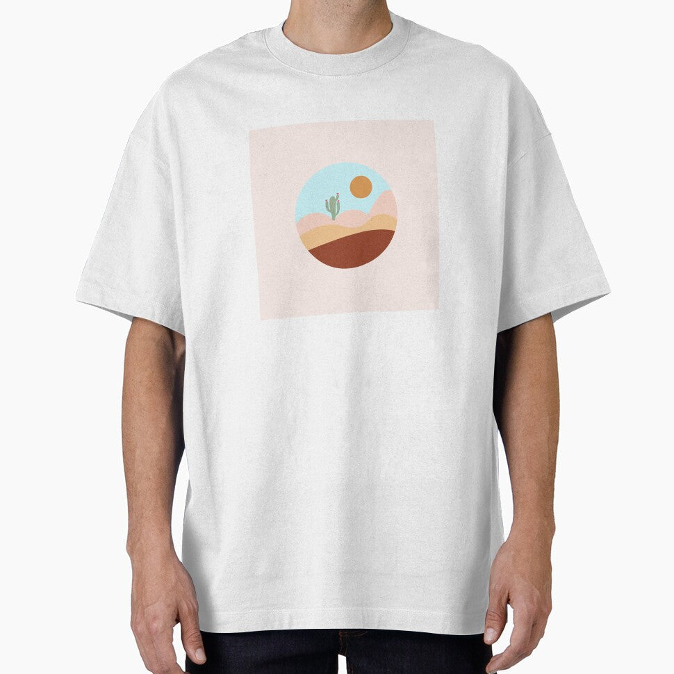 Pink Desert W/ Cactus by TheEmilySuzanne - Adult & Kids T-Shirts, Sweatshirts & Hoodies apparel design preview 1
