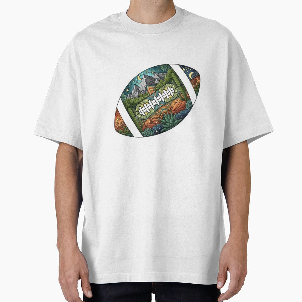 Nature Landscape American Football T-Shirt - Streetwear Style for Adults - T-Shirt, Sweatshirt, Hoodie