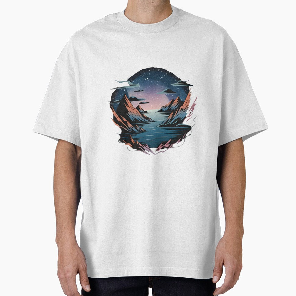 Vast Ocean Mountain Range by AnamMHavan - Adult & Kids T-Shirts, Sweatshirts & Hoodies apparel design preview 1