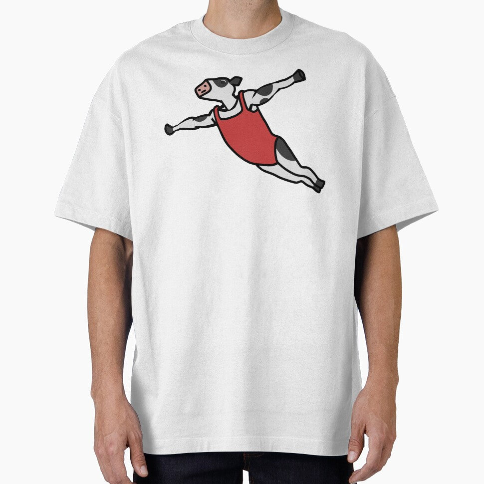 Diving cow by BeefHamPoultry - Adult & Kids T-Shirts, Sweatshirts & Hoodies apparel design preview 1