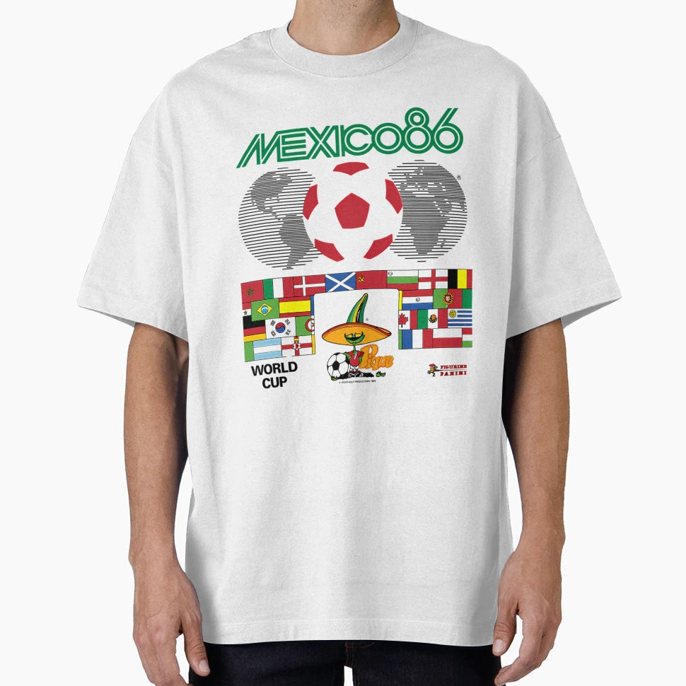Mexico 86 World Cup Logo T-Shirt - Aesthetic Graphic for Adults - T-Shirt, Sweatshirt, Hoodie