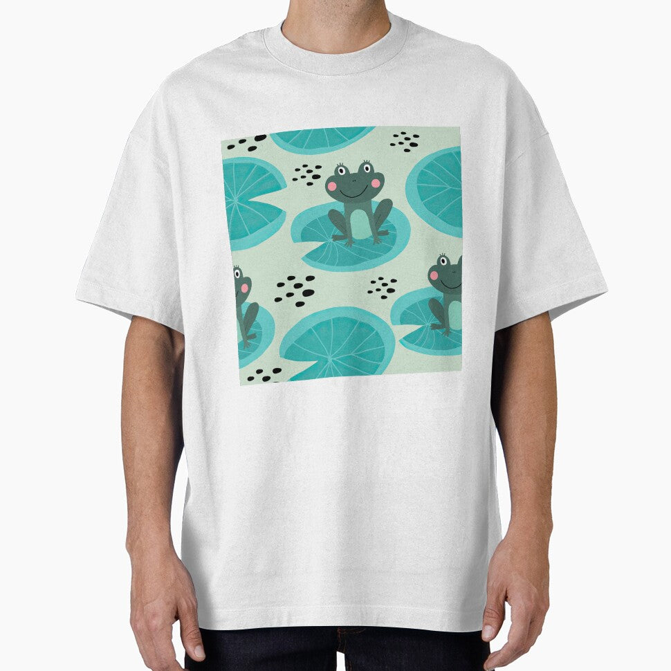 Cute Frog On Leaves by CatheriLove - Adult & Kids T-Shirts, Sweatshirts & Hoodies apparel design preview 1