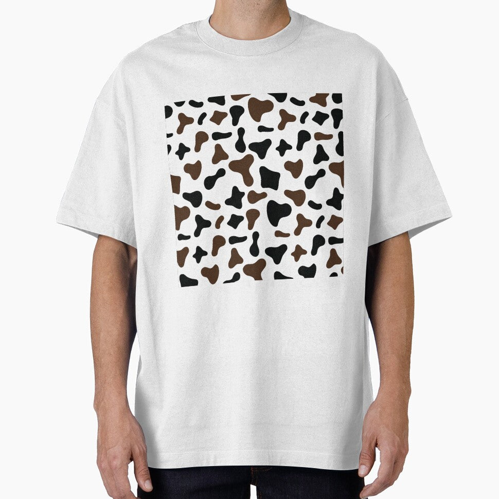 Brown White Cow Pattern on Holstein by - Adult & Kids T-Shirts, Sweatshirts & Hoodies apparel design preview 1