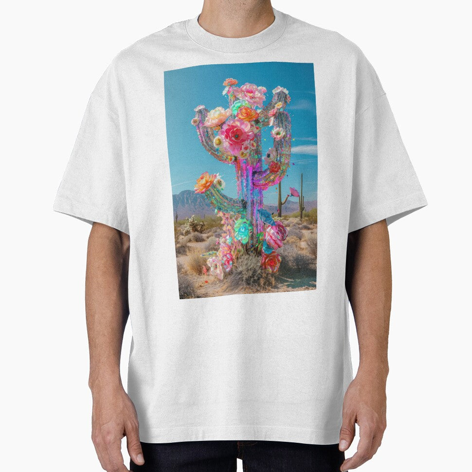 Cactus Shimmer Blooms by DreamerBot - Adult & Kids T-Shirts, Sweatshirts & Hoodies apparel design preview 1