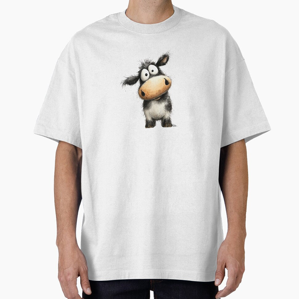 CoW PRiNT, ANiMaL Little Coo BY SHiRLeY MacARTHuR Art - Adult & Kids T-Shirts, Sweatshirts & Hoodies apparel design preview 1