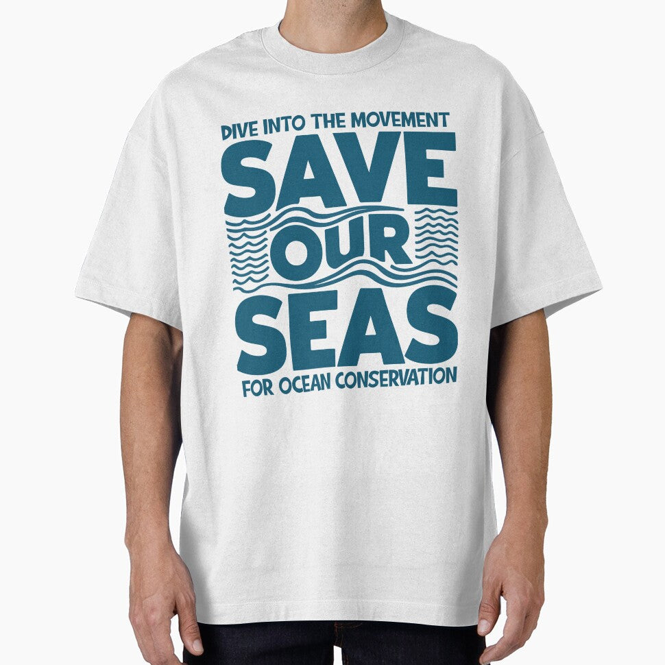 Save Our Seas: Join the Movement by StellarValor - Adult & Kids T-Shirts, Sweatshirts & Hoodies apparel design preview 1