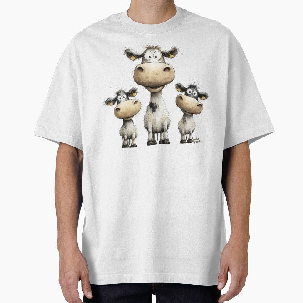 CoW PRiNT, ANiMaL Moos and Coos BY SHiRLeY MacARTHuR - Adult & Kids T-Shirts, Sweatshirts & Hoodies apparel design preview 1