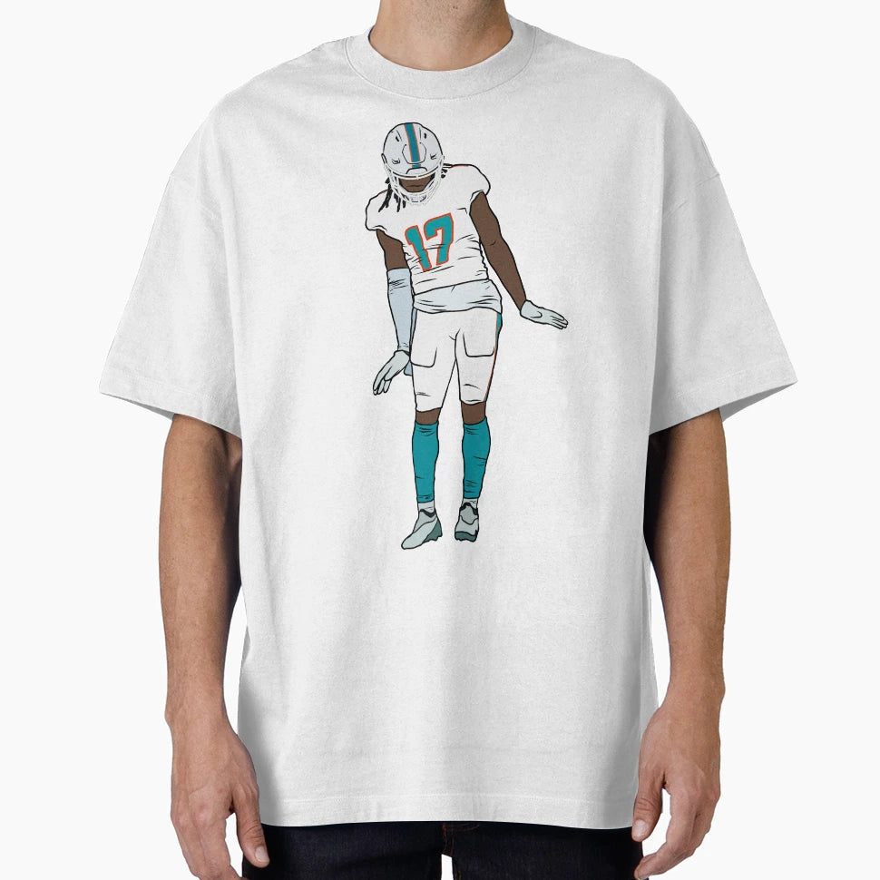 Jaylen Waddle Celebration T-Shirt - Custom Art Print Men Women - T-Shirt, Sweatshirt, Hoodie
