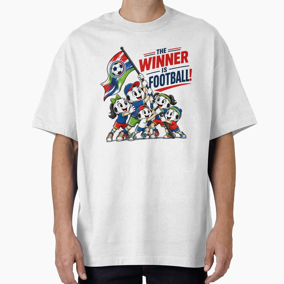 Football Is Winner T-Shirt - Minimalist Print Unisex - T-Shirt, Sweatshirt, Hoodie