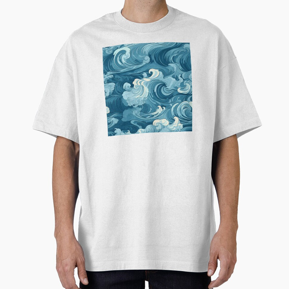 Ocean Waves Claymation Inspired Art #6 by - Adult & Kids T-Shirts, Sweatshirts & Hoodies apparel design preview 1