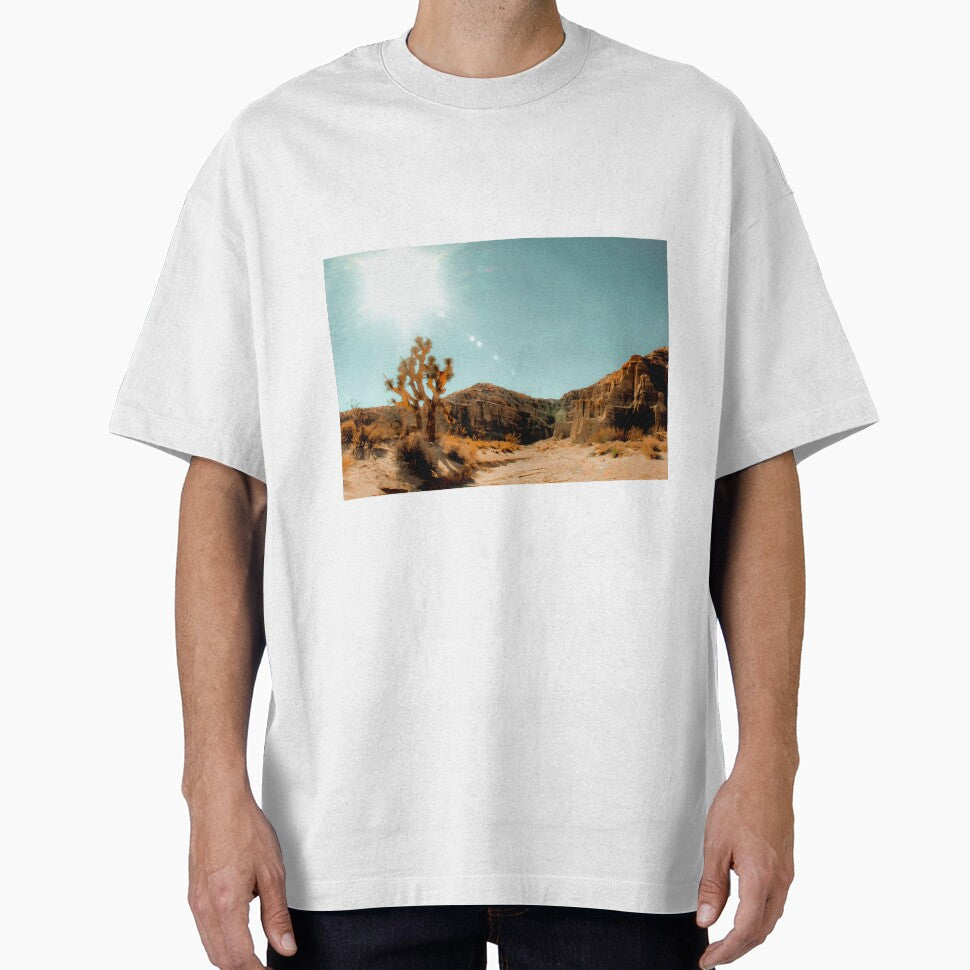 Cactus in the desert with summer light at Red Rock - Adult & Kids T-Shirts, Sweatshirts & Hoodies apparel design preview 1