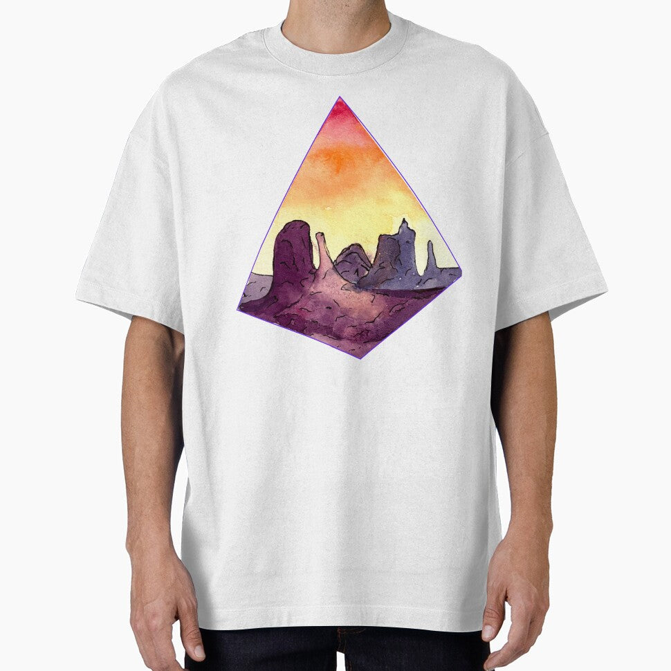 Desert Pyramid in 2D Color by elisewied - Adult & Kids T-Shirts, Sweatshirts & Hoodies apparel design preview 1