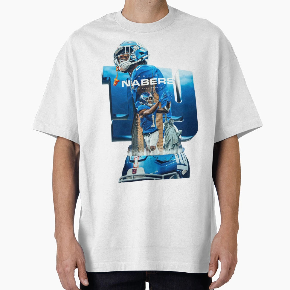 Malik Nabers T-Shirt - Graphic Print for Adults - T-Shirt, Sweatshirt, Hoodie