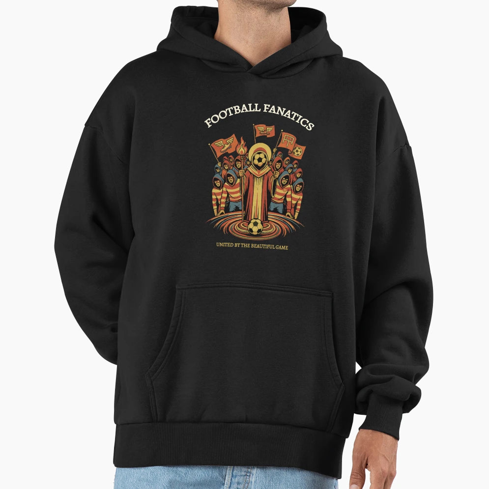 Football Fanatics Hoodie - Custom Art Print for Adults - T-Shirt, Sweatshirt, Hoodie