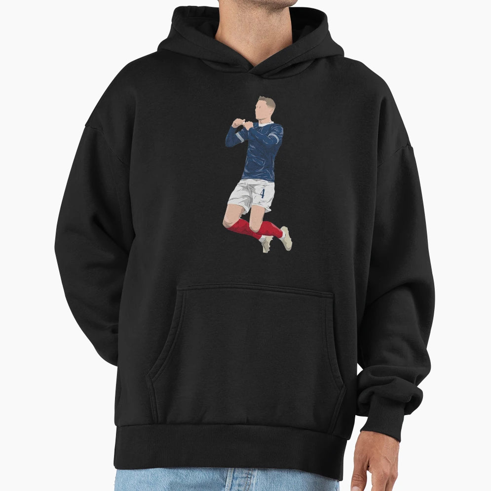 Scott Mctominay Scotland Football Jump Hoodie - Minimalist Print for Adults - T-Shirt, Sweatshirt, Hoodie
