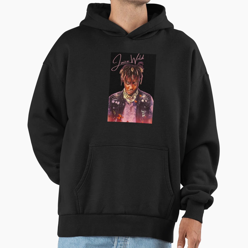 Juicewrld Black Hoodie - Unique Graphic Men Women - T-Shirt, Sweatshirt, Hoodie