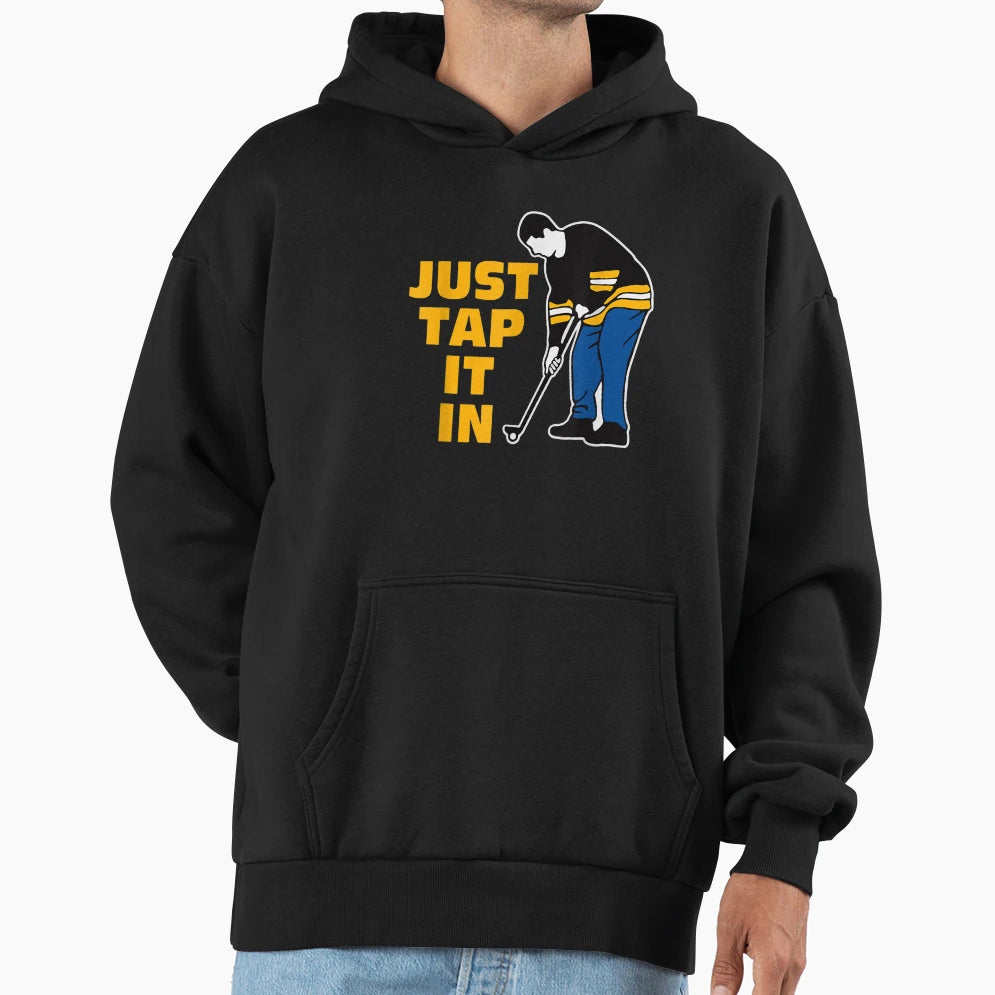 Happy Gilmore Just Tap It Golf Lovers Hoodie - Minimalist Print for Adults - T-Shirt, Sweatshirt, Hoodie
