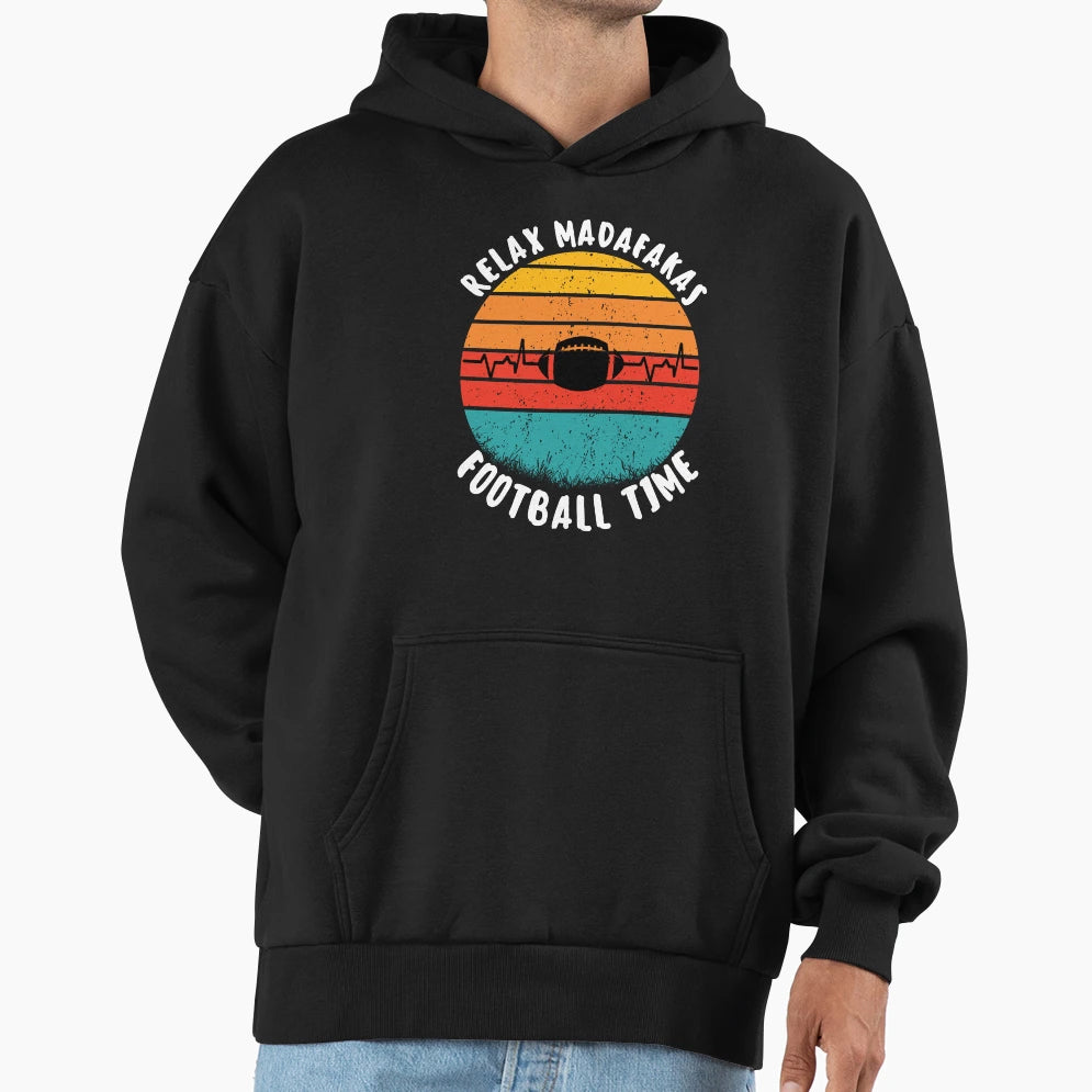 Funny Football Madafakas Rugby Hoodie - Fun Novelty Design for Adults - T-Shirt, Sweatshirt, Hoodie