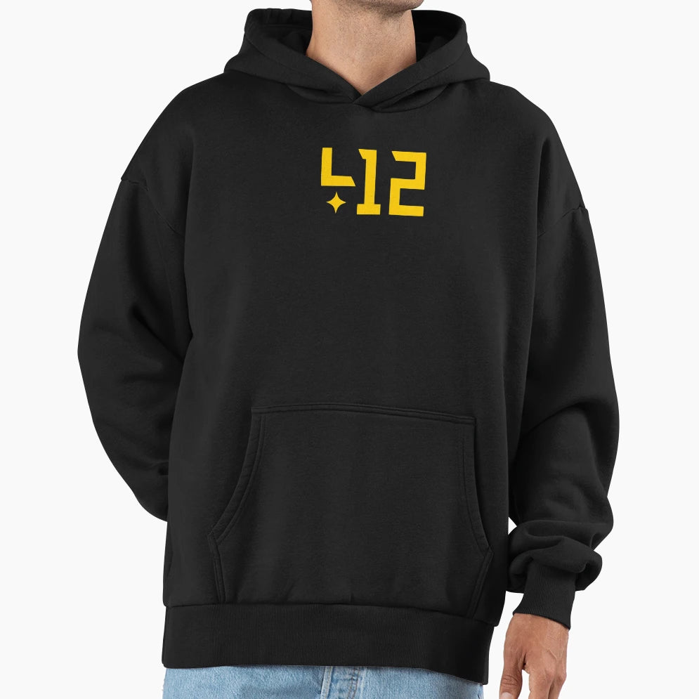 Best Selling 412 Pittsburgh T-Shirt - Trendy Graphic for Adults - T-Shirt, Sweatshirt, Hoodie