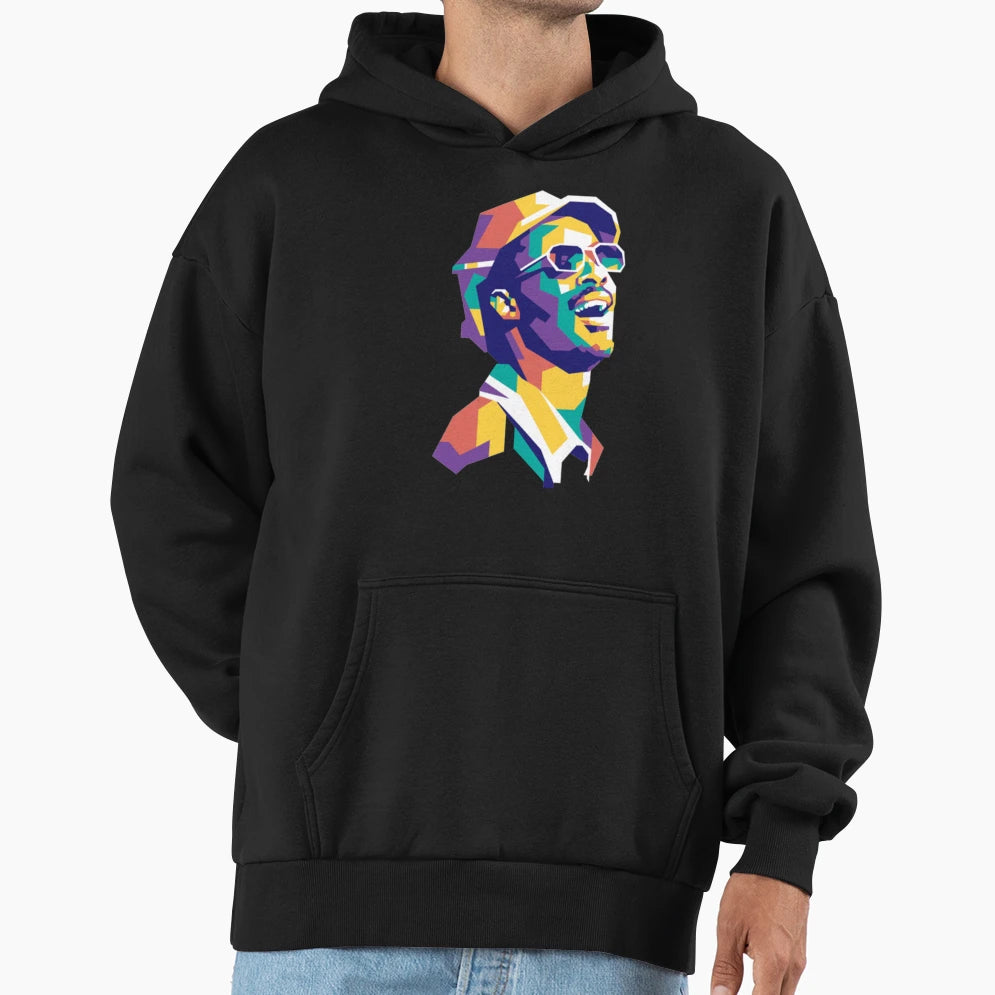 Stevie Wonder Stevie Wonder Hoodie - Fun Novelty Design for Adults - T-Shirt, Sweatshirt, Hoodie
