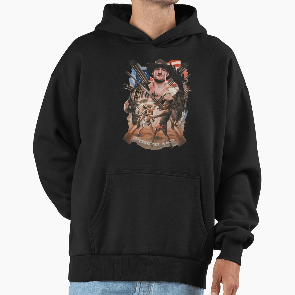Sean Strickland Captain America Hoodie - Unique Graphic for Adults - T-Shirt, Sweatshirt, Hoodie