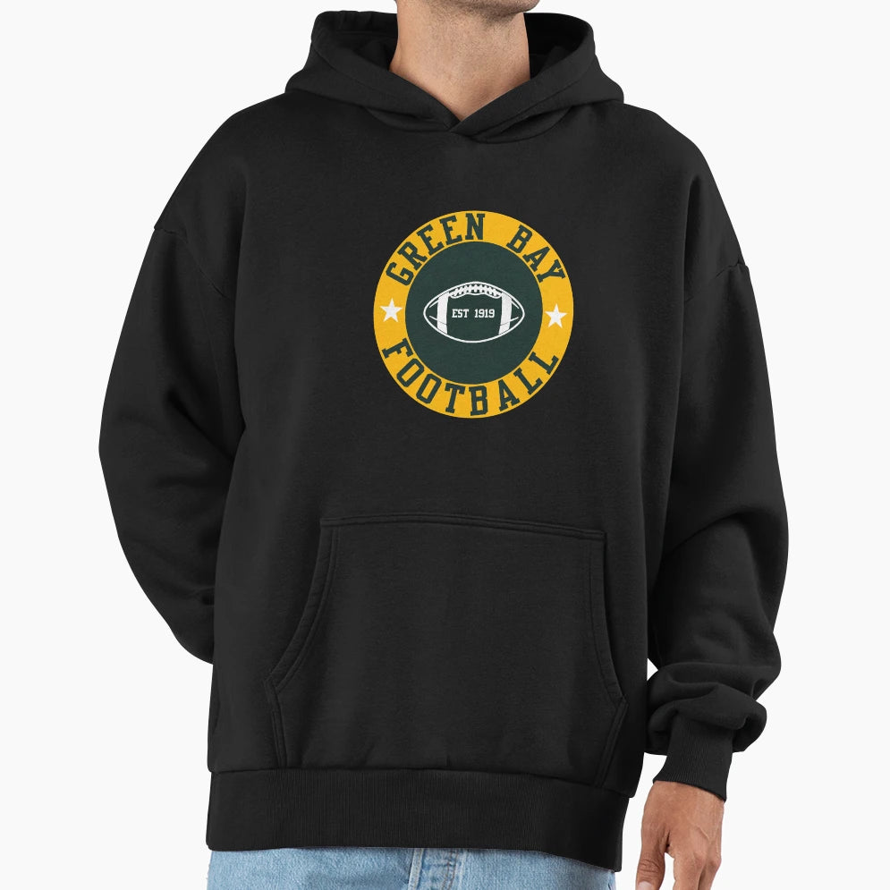Green Bay Football Hoodie - Minimalist Print Men Women - T-Shirt, Sweatshirt, Hoodie