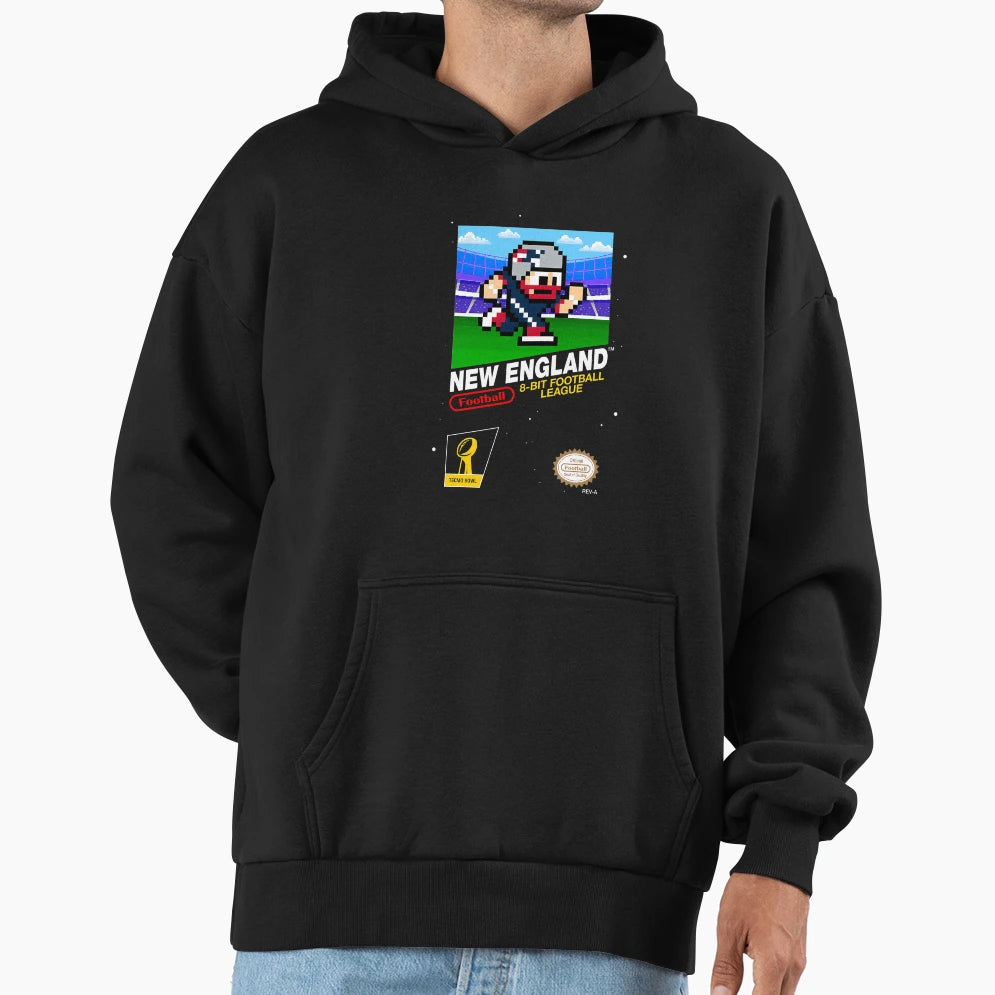 New England Patriots 8 Bit Videogames Hoodie - Minimalist Print Unisex - T-Shirt, Sweatshirt, Hoodie