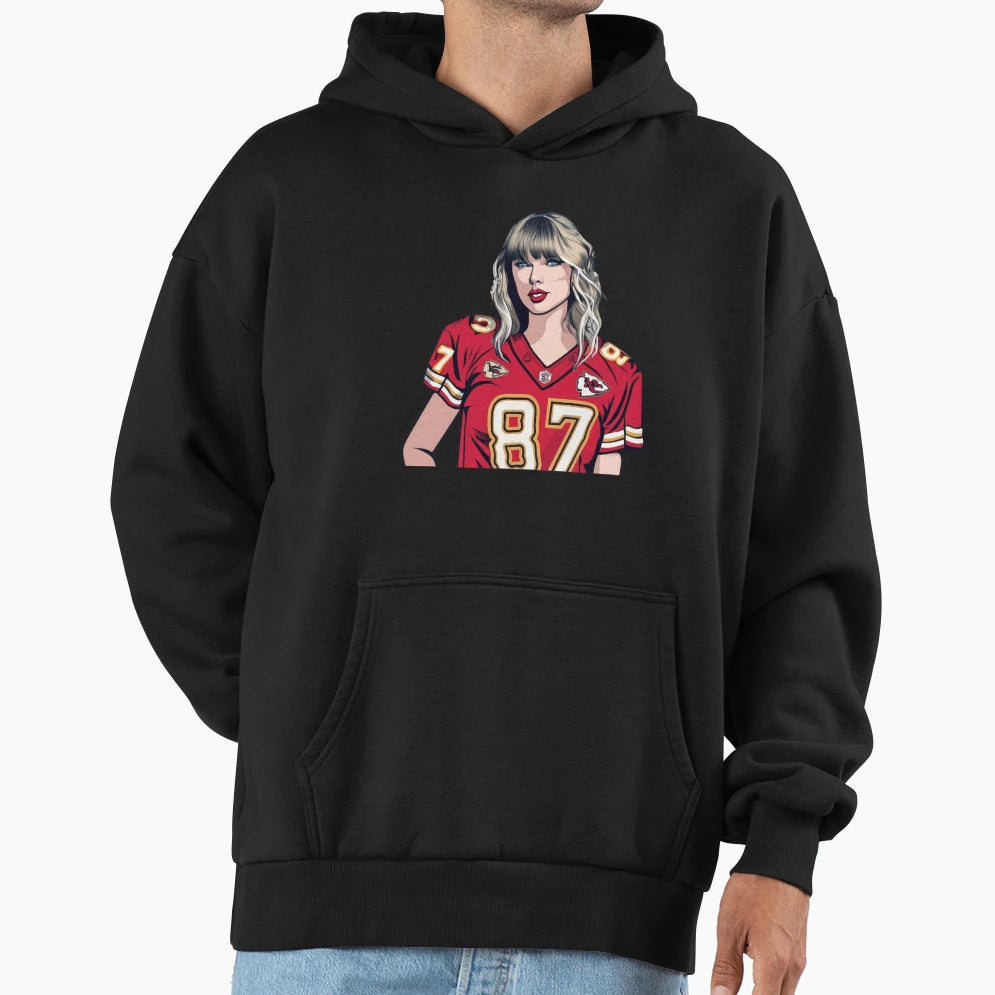 Taylors Swift Boyfriend Football Hoodie - Aesthetic Graphic Men Women - T-Shirt, Sweatshirt, Hoodie