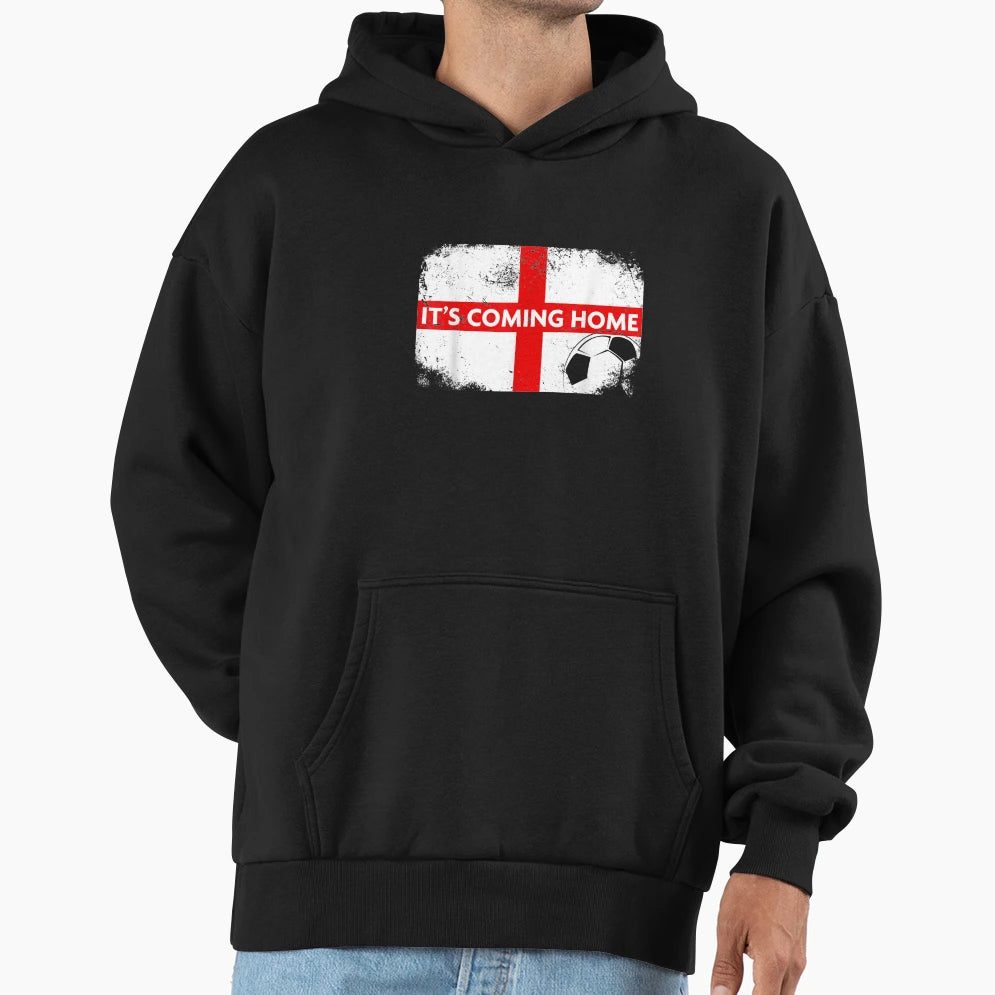 Its Coming Home England Football Hoodie - Fun Novelty Design for Adults - T-Shirt, Sweatshirt, Hoodie