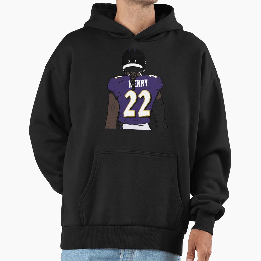 DH Back To Baltimore Hoodie - Minimalist Print for Adults - T-Shirt, Sweatshirt, Hoodie