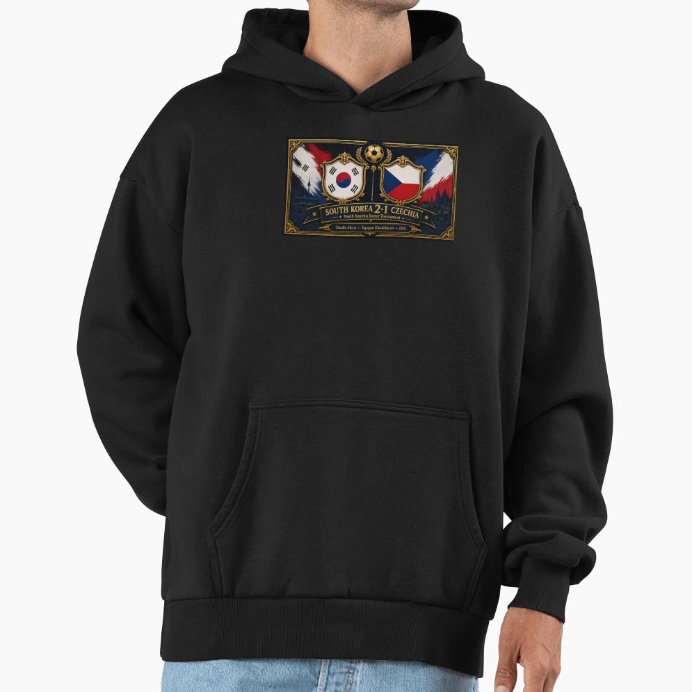 Elegant Oil Artwork South Korea Vs Hoodie - Streetwear Style for Adults - T-Shirt, Sweatshirt, Hoodie