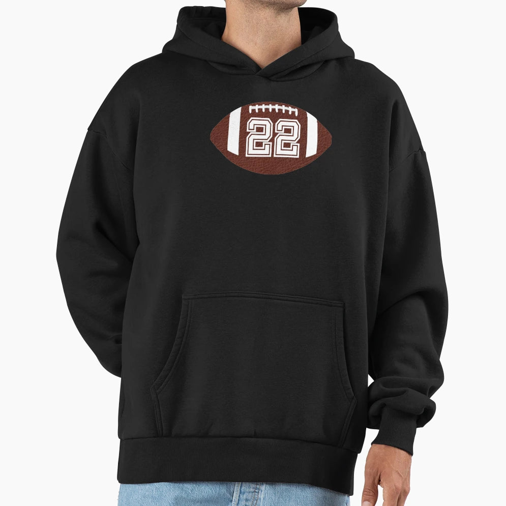 American Football Jersey No 22 Uniform Hoodie - Novelty Apparel for Adults - T-Shirt, Sweatshirt, Hoodie