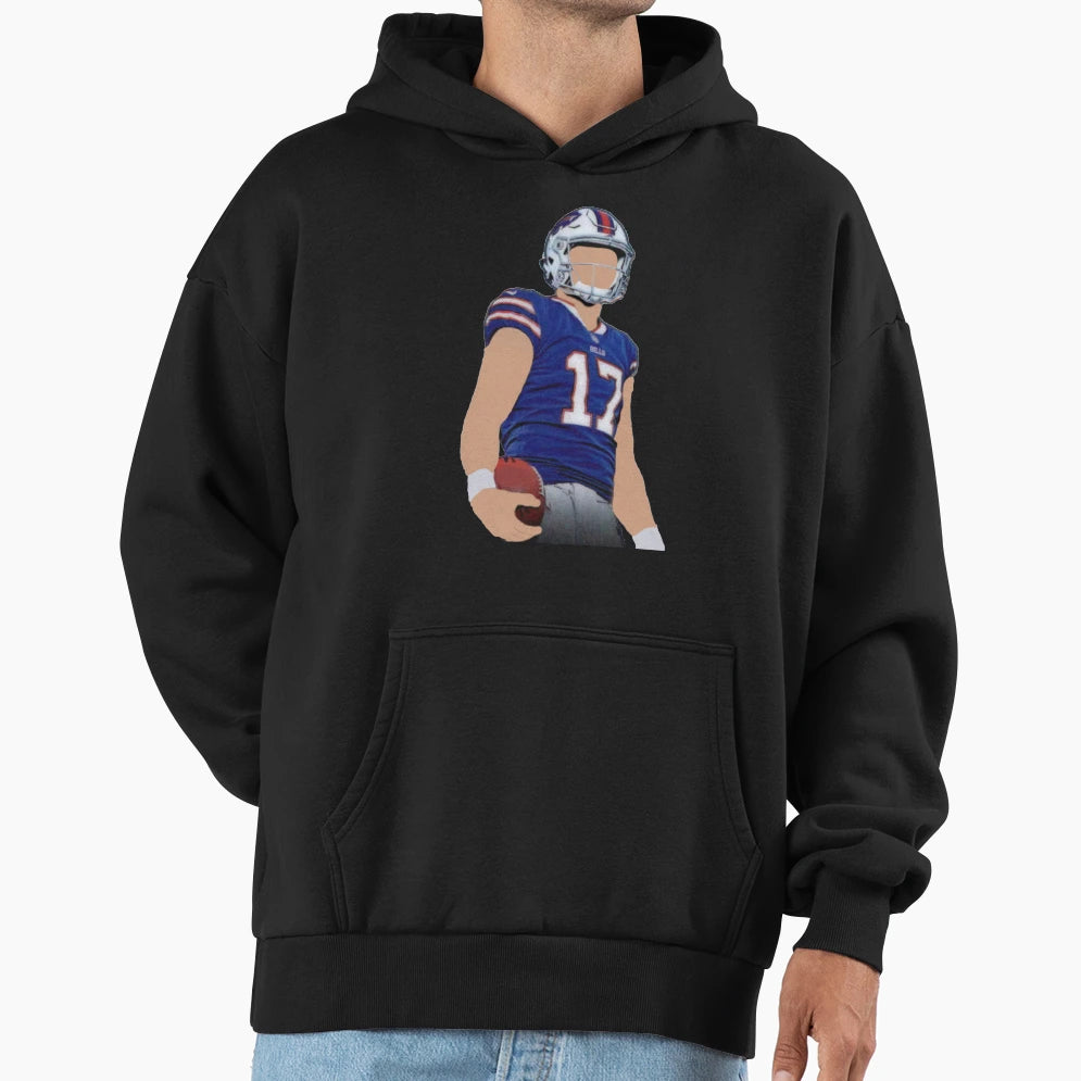 JA Buffalo Bills Cartoon Faceless Hoodie - Casual Everyday Wear for Adults - T-Shirt, Sweatshirt, Hoodie