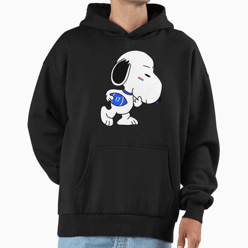 Go Snoopy Bills Hoodie - Trendy Graphic for Adults - T-Shirt, Sweatshirt, Hoodie