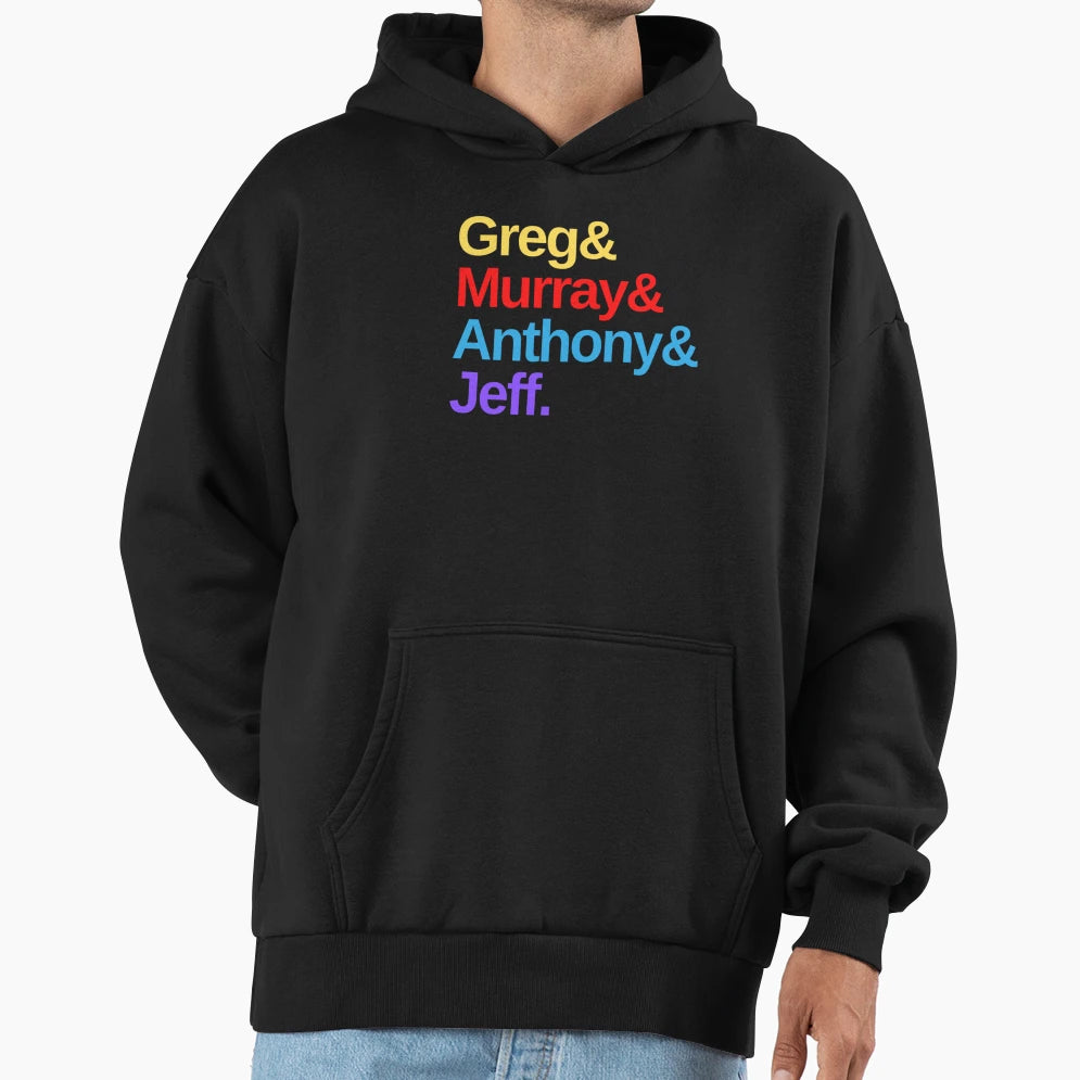 Wiggles Og Helvetica Colourful Hoodie - Trendy Graphic Men Women - T-Shirt, Sweatshirt, Hoodie