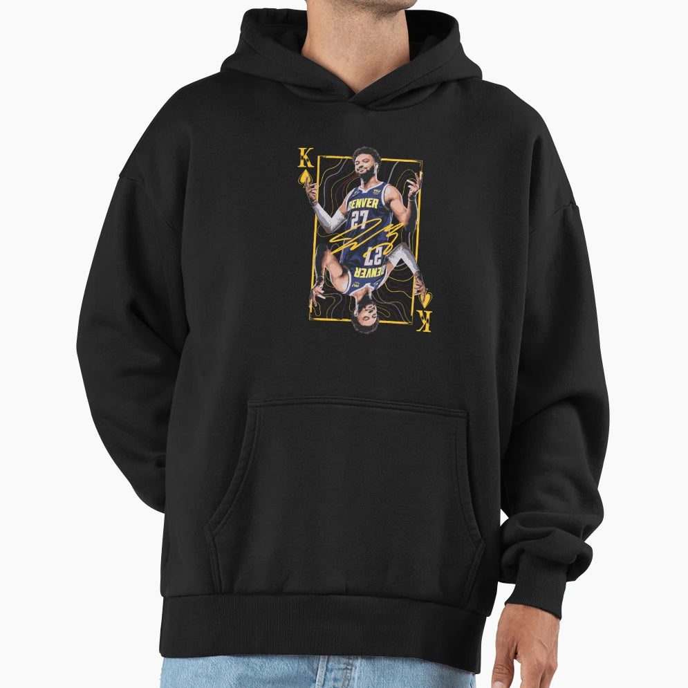 Jamal Murrayking Card Hoodie - Custom Art Print Unisex - T-Shirt, Sweatshirt, Hoodie
