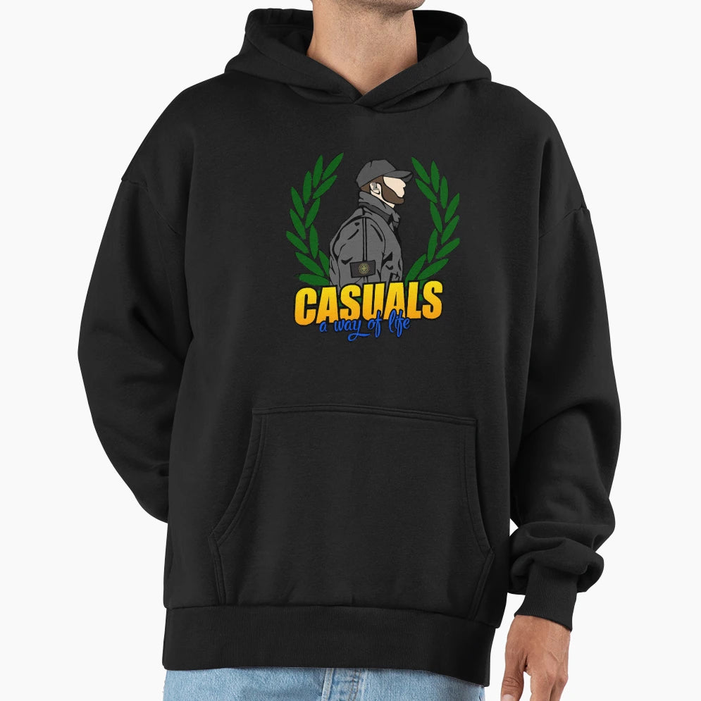 Casuals Hooligans Hoodie - Unique Graphic Unisex - T-Shirt, Sweatshirt, Hoodie