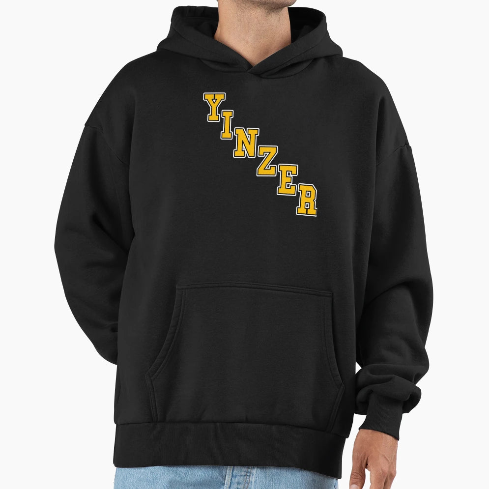 Yinzer Diagonal 90S Pittsburgh Hockey Hoodie - Custom Art Print for Adults - T-Shirt, Sweatshirt, Hoodie