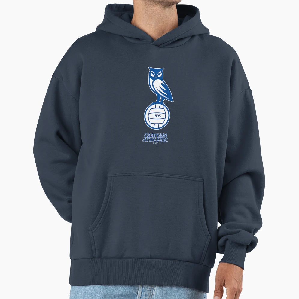 Oldham Athletic Owl Fan Art T-Shirt - Fun Novelty Design for Adults - T-Shirt, Sweatshirt, Hoodie