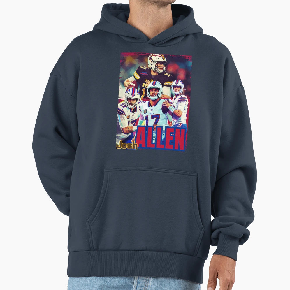Buffalo Quarterback JA 17 Hoodie - Aesthetic Graphic Men Women - T-Shirt, Sweatshirt, Hoodie