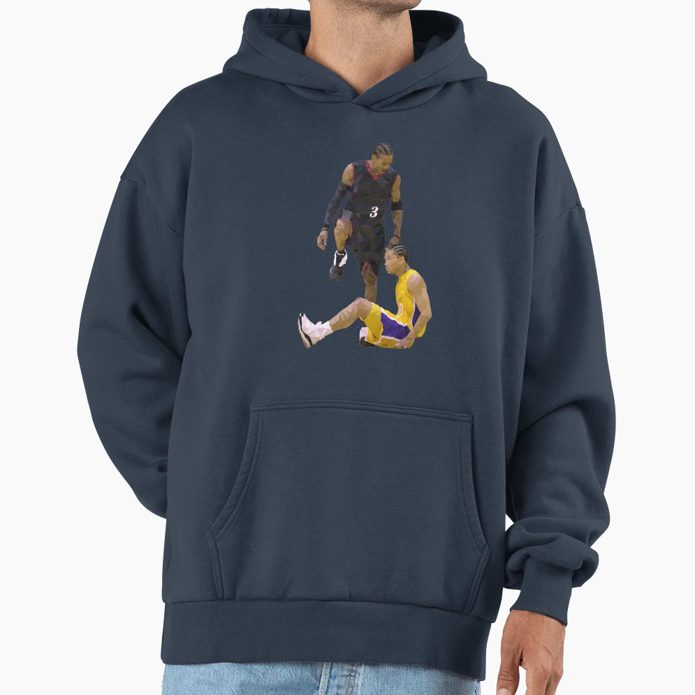 Allen Iverson Steps Over Tyronn Hoodie - Casual Everyday Wear for Adults - T-Shirt, Sweatshirt, Hoodie